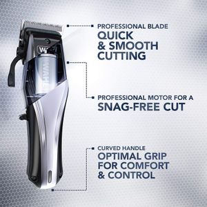 Wahl Rapid Clip Hair Clipper – Corded Professional Haircut Tool