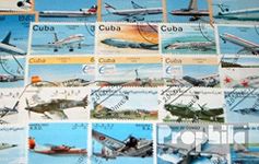 Motives 150 Different Aircraft Stamps (Stamps for Collectors) Airplanes/Balloons/Zeppelins/Aviation