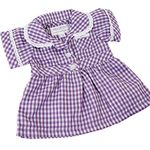 DOLLS SCHOOL SUMMER UNIFORM DRESS BY FRILLY LILY ,CHOICE OF COLOURS [ DRESS ONLY ] TO FIT DOLLS 14-18 INS [35-45CM] SUCH AS AMERICAN GIRL DOLL, BONNIE AND PEARL , HANNAH BY GOTZ, HAPPY KIDZ,DESIGN A FRIEND,KIDZ AND CATS,PRECIOUS DAY GIRL AND MANY OTHER DOLLS OF THIS HEIGHT (Lilac)