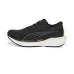 PUMA Womens Deviate Nitro 2 Running Shoes Black Team Gold 4.5