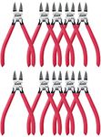 Wire Cutters 10 Pack, 6" Dykes Cutter, HOUSERAN Dikes Wire Cutters Wire Snips with Non-Slip Red Handle, Side Cutters, Spring Loaded Wire Cutters, Flush Cutters for Artificial Flowers, Crafts, Zip Tie