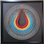 Wizardi String Art DIY Kit - Teardrop. Geometry Nail Painting F07-M12-2-DHGG29214