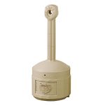 Justrite 26800B Cease-Fire Beige Cigarette Butt Receptacle