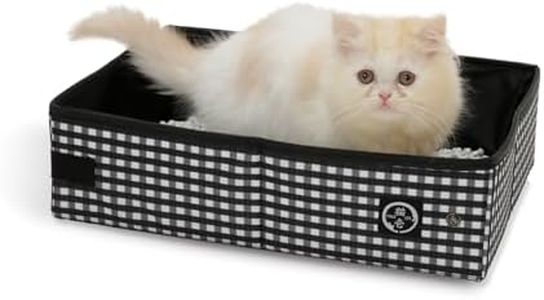 Necoichi Portable Stress Free Cage Carrier and Litter Box, Indoor & Outdoor, Travel (Black, Litter Box)