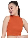 Ben Martin Women's Slim Fit Fashion Vest Orange 01 M