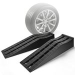 VANICAL Car Ramps for Oil Changes, Portable Low Profile Car Ramps for Truck, Vehicle Auto Wheel Ramps for Garage, 31.9''x8.1''x4.9'', G.V.W 10000 LBS, 2 PCS