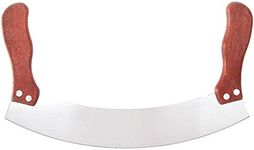 P-Plus International Knife - Kitchen/Mincing Knife - Stainless Steel - Brown Color