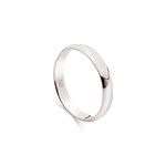 Sterling Silver Ring 4mm Band In Sizes G,H,I,J,K,L,M,N,O,P,Q,R,S,T,U,V,W,X,Y,Z (Q)