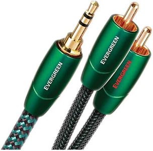 AudioQuest Evergreen Stereo Connection Cable with 3.5 mm Jack and 2 Outputs RCA (J2P) 1.5 m