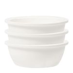 Sunhoo 3 PCS Replacement Ceramic Cat Bowls Microwave and Dishwasher Safe Pet Bowl Outer Diameter(4.7in/12cm)