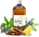 Weight Loss Fat Burner Anti Cellulite Oil 100% Natural with Pure Essential Oil of Lemon, Rosemary, Cinnamon, Basil and Juniper Berry - Penetrates Skin Deeper Than Any Cellulite Cream 250 ml 8.8 Fl OZ