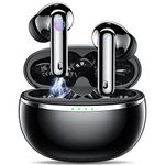 Wireless Earbuds Bluetooth 5.3 Headphones in Ear Earphones Wireless Bluetooth with 4 Mic AI Call Noise Cancelling Wireless Headphones/HiFi/Touch Control/Type-C Charging