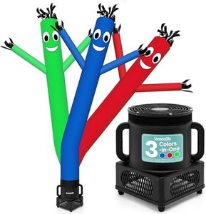 SereneLife Inflatable Air Dancer for Events - 6FT Wacky Waving Tube Guy Set with High-Speed Fan, Outdoor Inflatable Tube Man for Grand Opening Decorations and Display