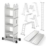 LUISLADDERS 15.5FT Folding Ladder M