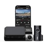 Qubo Car Dash Cam 3K by Hero Group, HDR Dual Channel, Made in India, Sony STARVIS IMX335 Sensor, 3K 5MP Front QHD 2MP Rear FHD, 140° View, 3.2" LCD Display, GPS Log, Supports Up to 1 TB SD Card