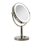 Zadro Laguna 11" Makeup Mirror with Lights and Magnification LED Lighted Makeup Mirror with Magnification 5X/1X