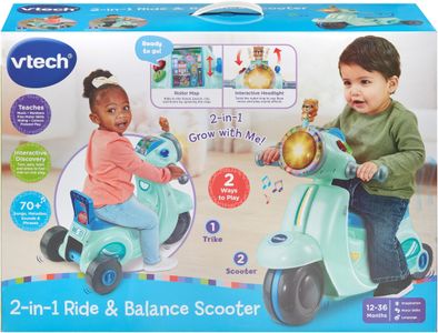 VTech 2-in-1 Ride-On Scooter – Blue