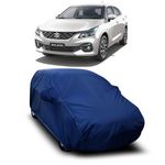 AOSIS® UV Rays Protector & Dust Proof Car Body Cover Thick Polyster Fabric(190T) Compatible for Maruti Suzuki Baleno Alpha AGS with Mirror Pocket | Scratch Proof |Heat Resistant (Navy)