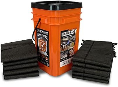 Quick Dam Grab & Go Flood Kit includes 5- 5ft Flood Barriers & 10- 2ft Flood Bags in Bucket