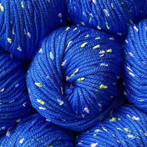 Tweed Twinkles Soft Baby Yarn for Crocheting, 8 Skeins, 696Yds/400G, Free Patterns - Acrylic Baby Blanket Knitting Yarn with Flecks - Size 3 DK Light Worsted Weight - Royal Blue