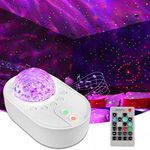 Galaxy Star Night Light Projector LED Ocean Wave Bluetooth Music Speaker with Remote Control for Bedroom, Home, Room Decor, Adults & Kids