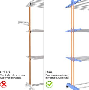 HOMIDEC 4-Tier Clothes Drying Rack – Foldable Laundry Airer