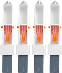 BlueStars 4-Pack Pool Pumice Stone with EZ-Clip Handle Pumice Sticks Stone Replacement Part - Compatible with Cleaning Toilet Bowl Ring Remover and Removing Toilet Bowl Ring, Bath, Kitchen, Pool