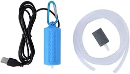 DishyKooker Aquarium USB Air Pump Portable Mini USB Aquarium Fish Tank Oxygen Air Pump Mute Energy Saving Fish Tank Air Pumps Blue,One Size