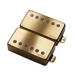 EMG 57/66 Bridge and Neck Humbucker Guitar Pickups Set, Brushed Gold