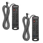 Monster Cable Pro MI 8-Outlet Surge Protector with USB (2-Pack) Bundle