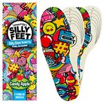 Insoles for Shoes | Replacement Shoe Inserts for Kids or Sole Inserts for Children & Toddler Size 2 Pairs Cut to Fit Soft Foam Gel (Candy Apple)