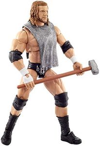 WWE Triple H Ultimate Edition Wave 3 Multiple-Pose 6-inch Action Figure with Entrance Gear, Extra Heads & Swappable Hands ​