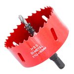 Hole Saw with Drill Adapter LAIWEI 80mm Hole Cutter for Cutting Wood, Aluminium Profiles, Plastic, Wood, Plasterboard etc.Drill Hole Diameter(3-5/32")