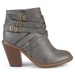 Brinley Co Women's Buckle Ankle Boot