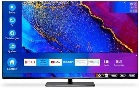 MEDION X15070 (MD 30707) 125,7 cm (50 Zoll) Fernseher (Smart TV, 4K Ultra HD, Dolby Vision HDR, Dolby Atmos, Subwoofer, Netflix, Prime Video, MEMC, Micro Dimming, Bluetooth, PVR)