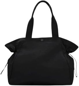 Lululemon Athletica Lululemon Side-Cinch Shopper Bag 18L (Black), Black, Large