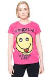 Yungblud T Shirt Raver Smile Logo Official Womens Skinny Fit Pink M