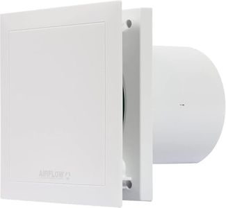 Airflow QT100T Extractor Fan with Auto Start & Adjustable Timer – 100mm/4 Duct - German Made, QuietMark Certified 25 dB, 2-Speed Operation Upto 25 L/s, Energy Efficient 5/9W, 3-Year Warranty