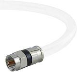 Mediabridge Coaxial Patch Cable (50 ft) Triple-Shielded, in-Wall Rated RG6 Cable with Compression Connectors