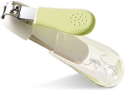 Purpurbur Baby Nail Clippers & Trimmer – Gentle Safe Easy Grooming for Newborns, Infants & Toddlers with No-Mess Case(green)