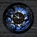 Kingdom Hearts Handmade Wall Clock Epic Space Wars Movie Characters Vintage Space Movie Heroes Themed Art Home Room Decorations Decor Gift Set idea Retro - AA Battery Required (not Included)