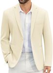 COOFANDY Mens Plaid Blazer Casual Sports Coat Stylish Sports Jackets Notch Lapel Knit Suit Jacket Beige