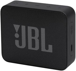 JBL Go Essential 2, Rich Original JBL Pro Sound, IP67 Waterproof and dustproof, Wireless Bluetooth Streaming, 5 Hours of Playtime, Black