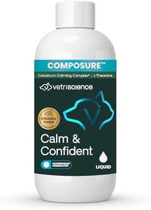 VETRISCIENCE Composure Liquid MAX for Dogs and Cats, 8 oz, Calming Supplement for Dogs Dealing with Separation Stress, Noise, Thunder and Situational Anxiousness and Anxiety., 0900860.008