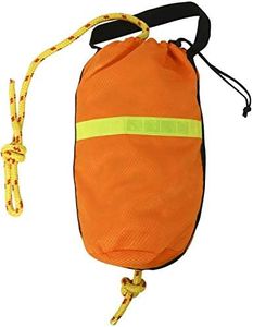 NovelBee Rescue Throw Rope Bag with 5/16 Inch x 80 Feet Braided Floating Polypropylene Line for Kayak and Boat Emergency