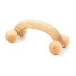 Tuuli Accessories Back Massage Muscle Roller Tool Massager for Neck Shoulder Arms Legs Body Wooden Balls 7 x 3 inches