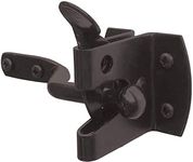 IRONTITE® Auto Gate Latch, Garden Gate Latch for Wooden Gates, Black Coated for Weather Protection, for External Use As Gate Latch & Door Latch (Black)