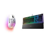 SteelSeries Aerox 3 Wireless Gaming Mouse and Apex 3 RGB Gaming Keyboard (Whisper Quiet Switch) Bundle