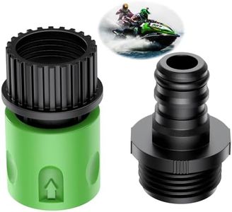 Quick Connect Flush Kit for Sea-doo Kawasaki (Green), Jet Boat Engine Flush Adapter, Compatible with 4 Stroke Seadoo PWC and Jet Ski Watercraft, Honda Yamaha Outboard Motor Water Hose Cleaning Kit