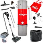 Allegro MU4500 Champion - 6,000 Square Foot Home Central Vacuum System 35 Foot Electric Powerhead Hose Kit